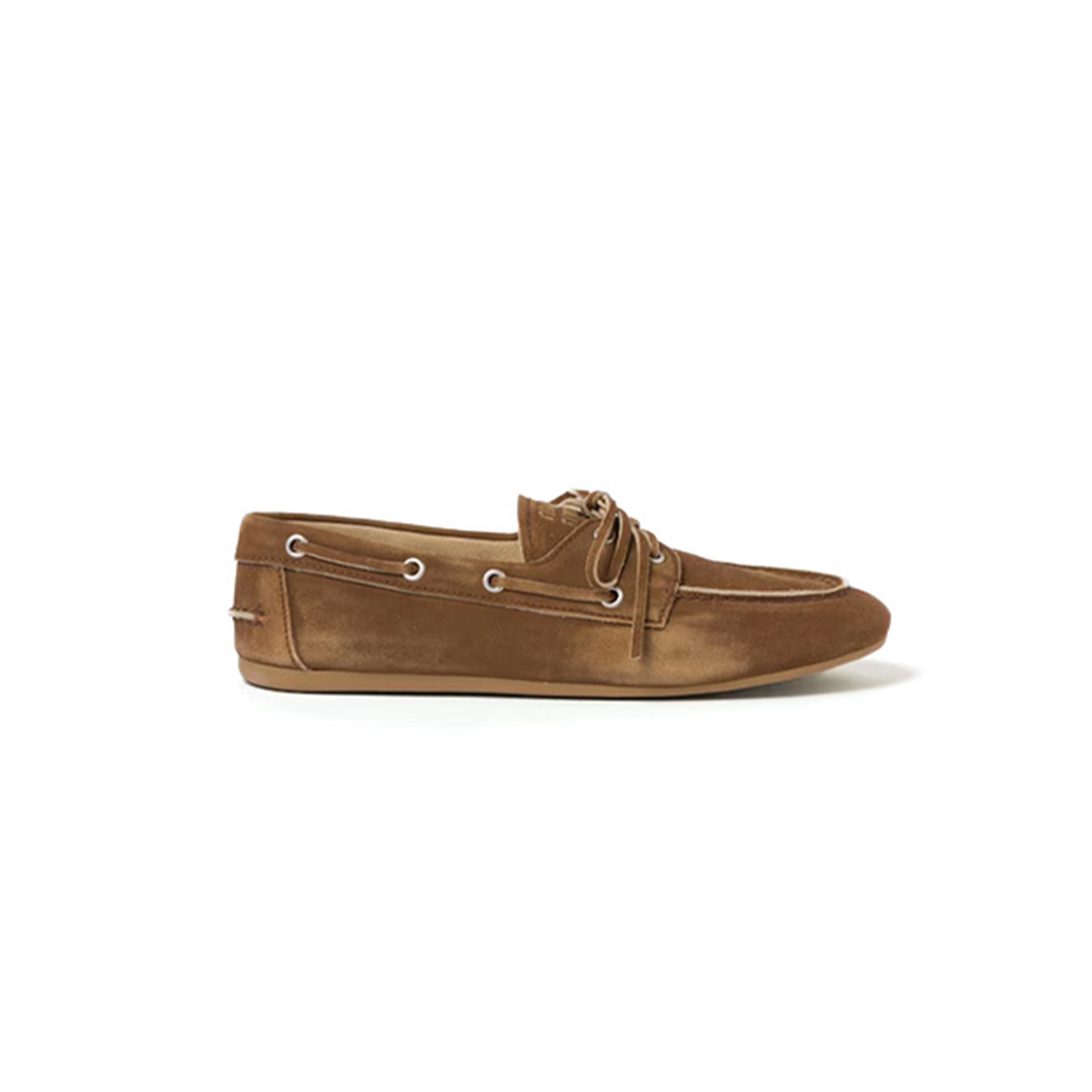 MIU MIU FADED UNLINED SUEDE LOAFERS 5D123E